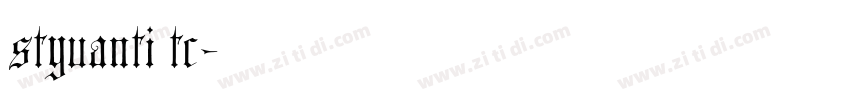 styuanti tc字体转换